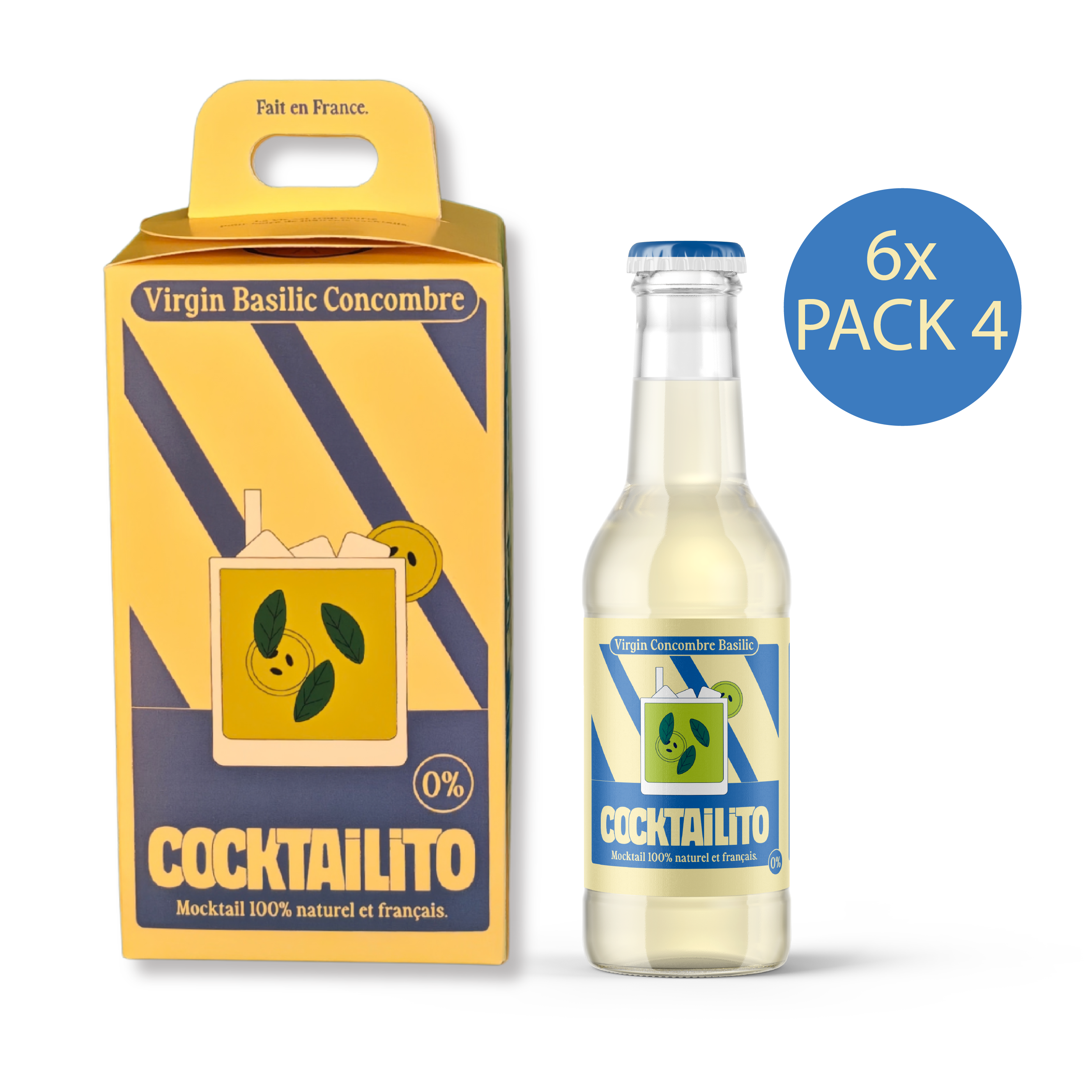 Virgin Concombre & Basilic (6x Pack4)