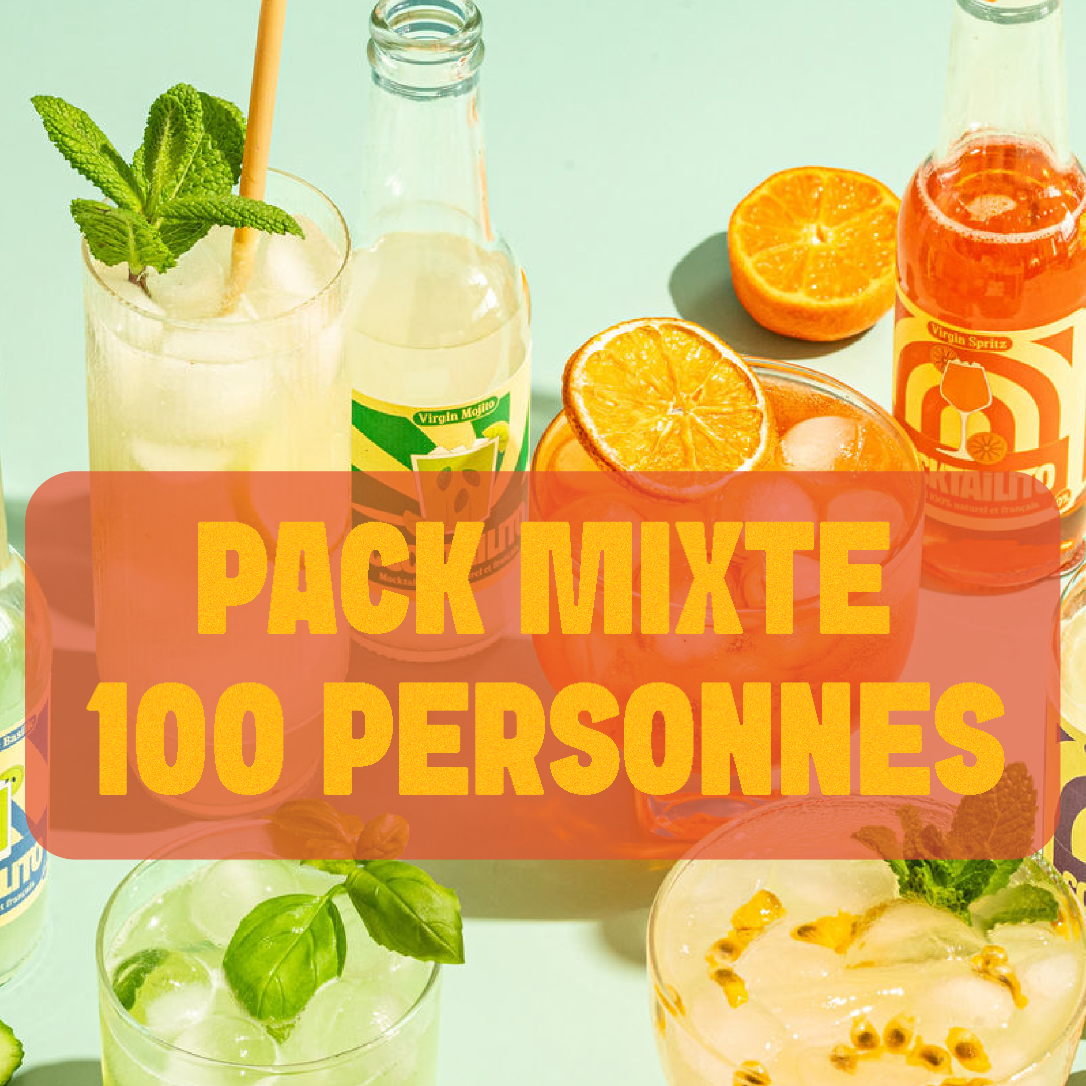 Pack Le Grand Événement (100 personnes - 192 cocktails et 96 mocktails)